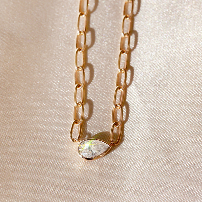 Pear Link Necklace