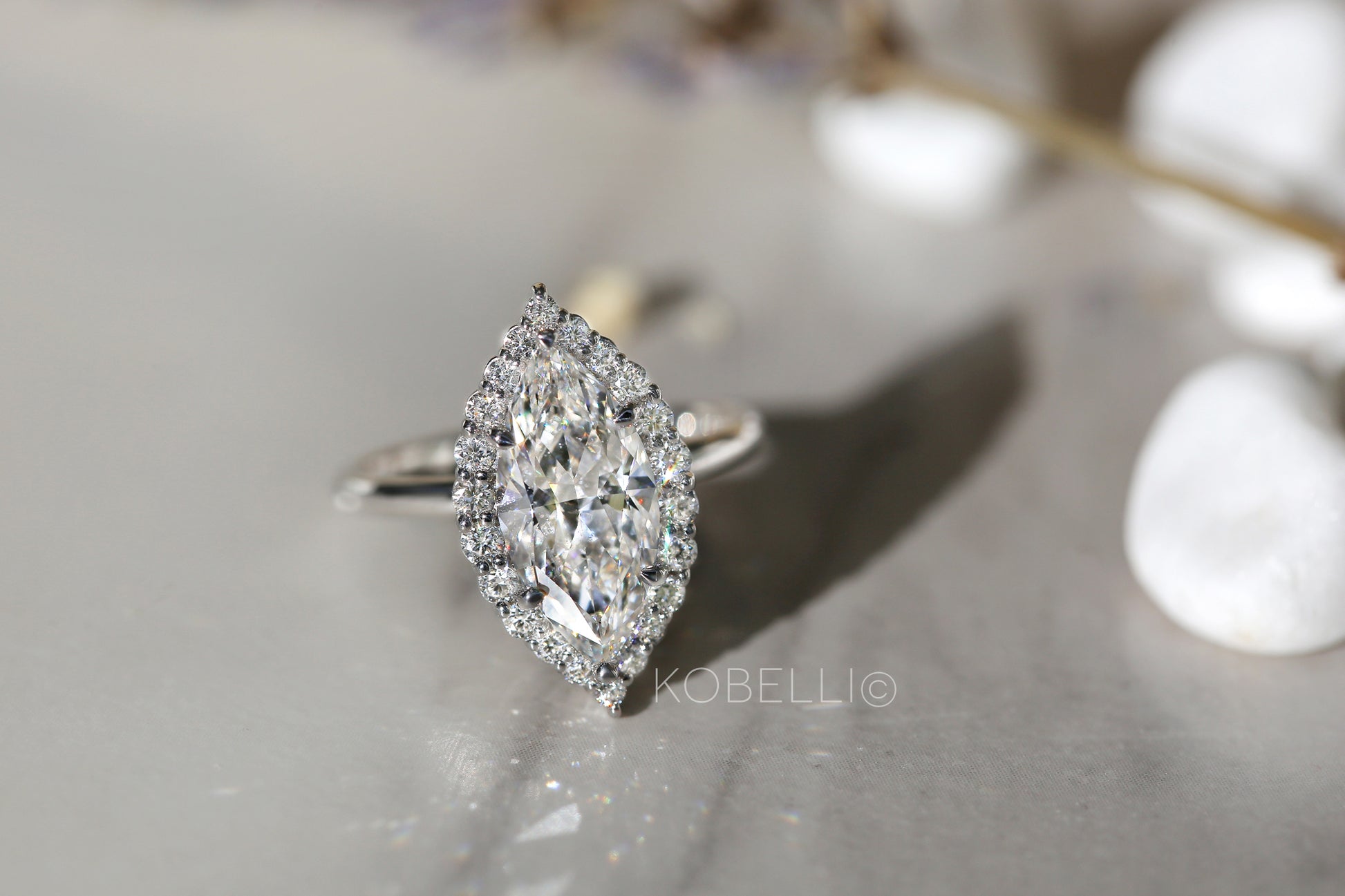 3.45 Carat Lab Grown Diamond Margaux Ring