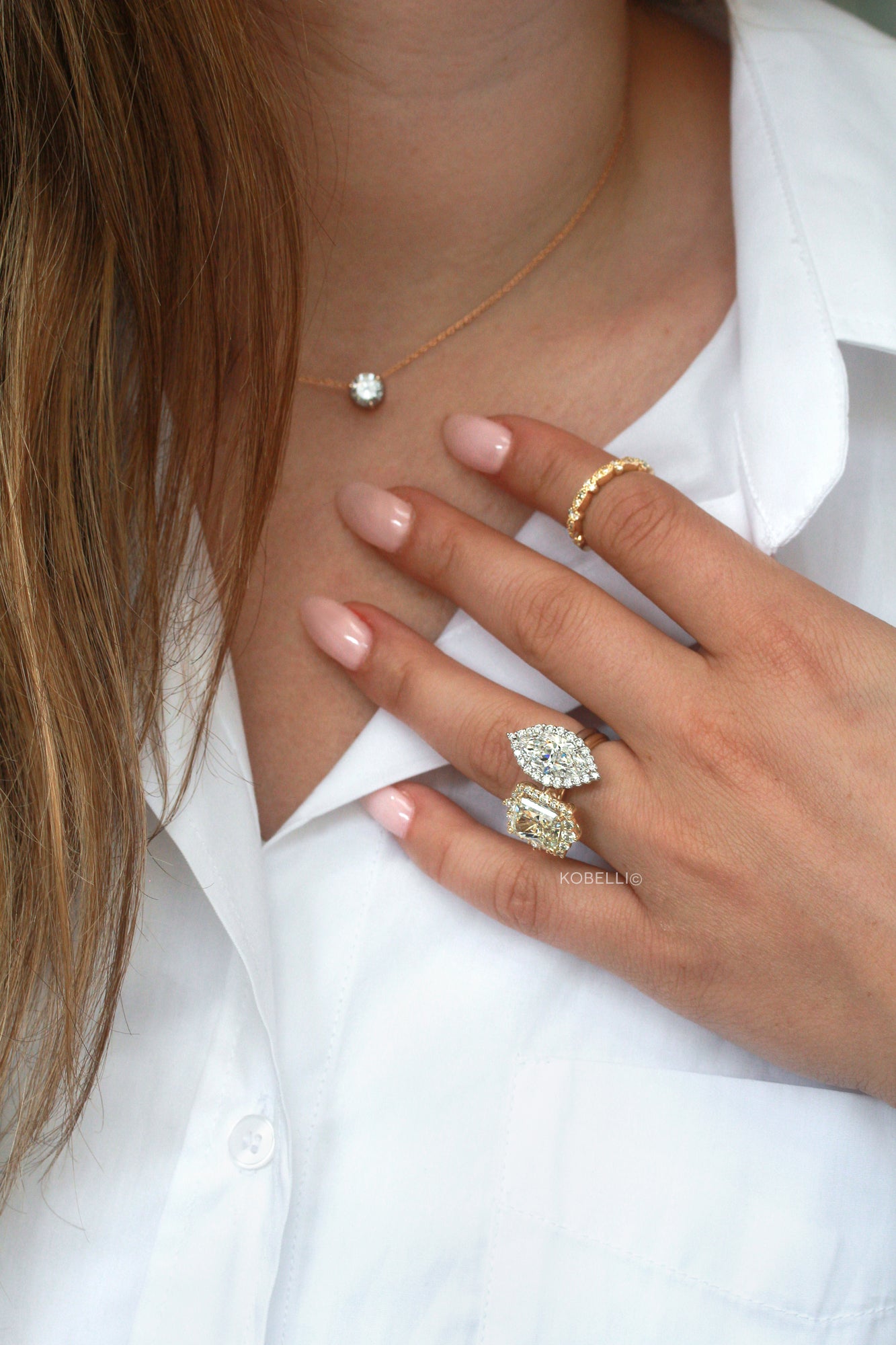 3.45 Carat Lab Grown Diamond Margaux Ring