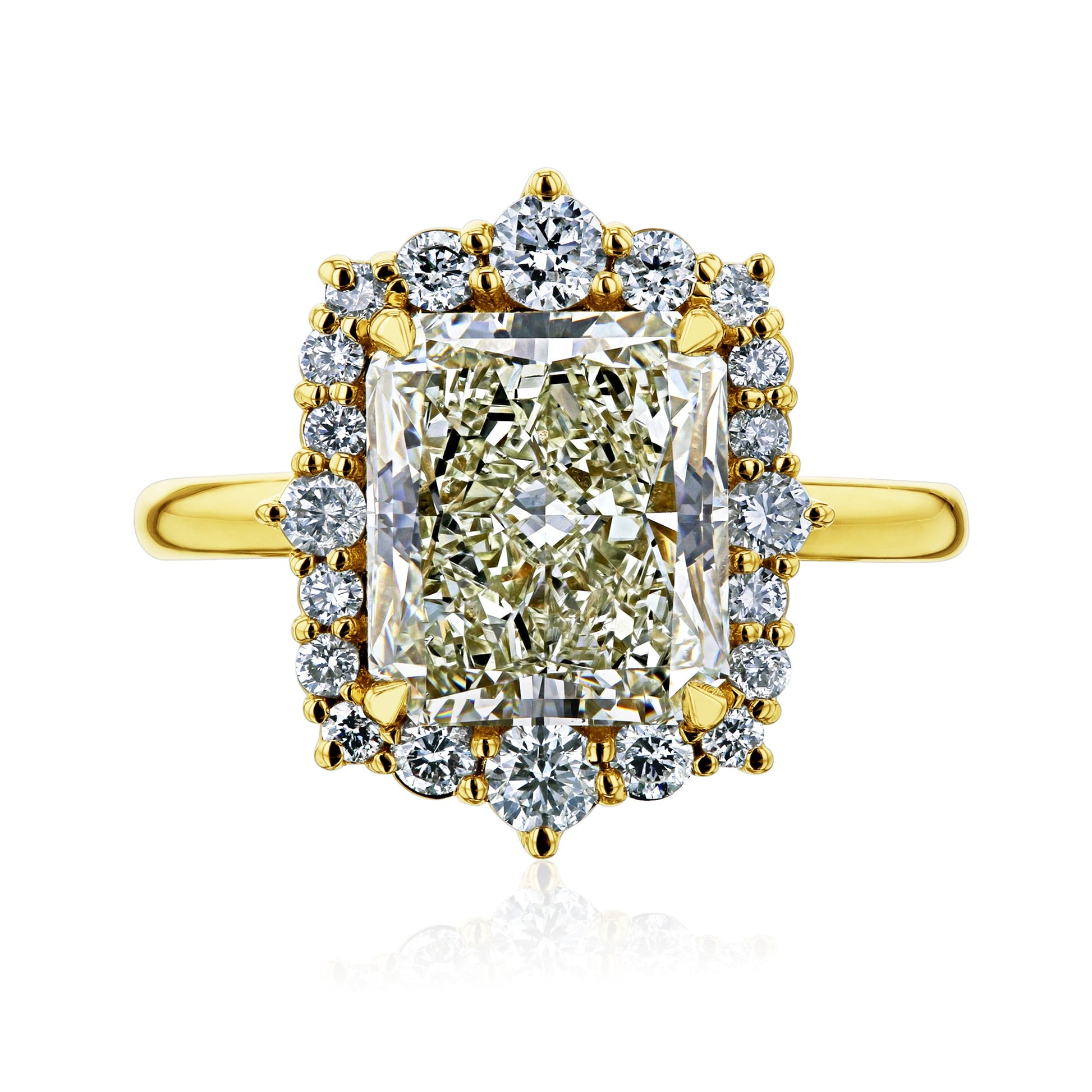 Kobelli Rocaille Diamond EX Halo Engagement Ring
