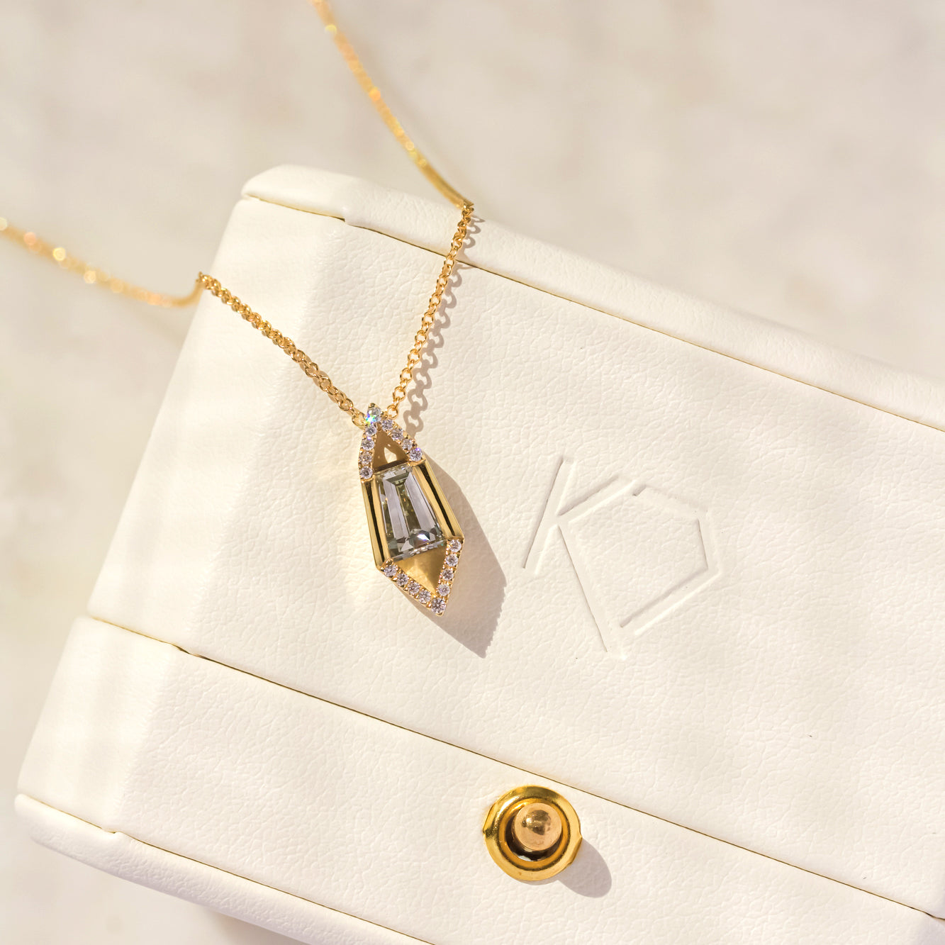 Kobelli Baguette Diamond Necklace