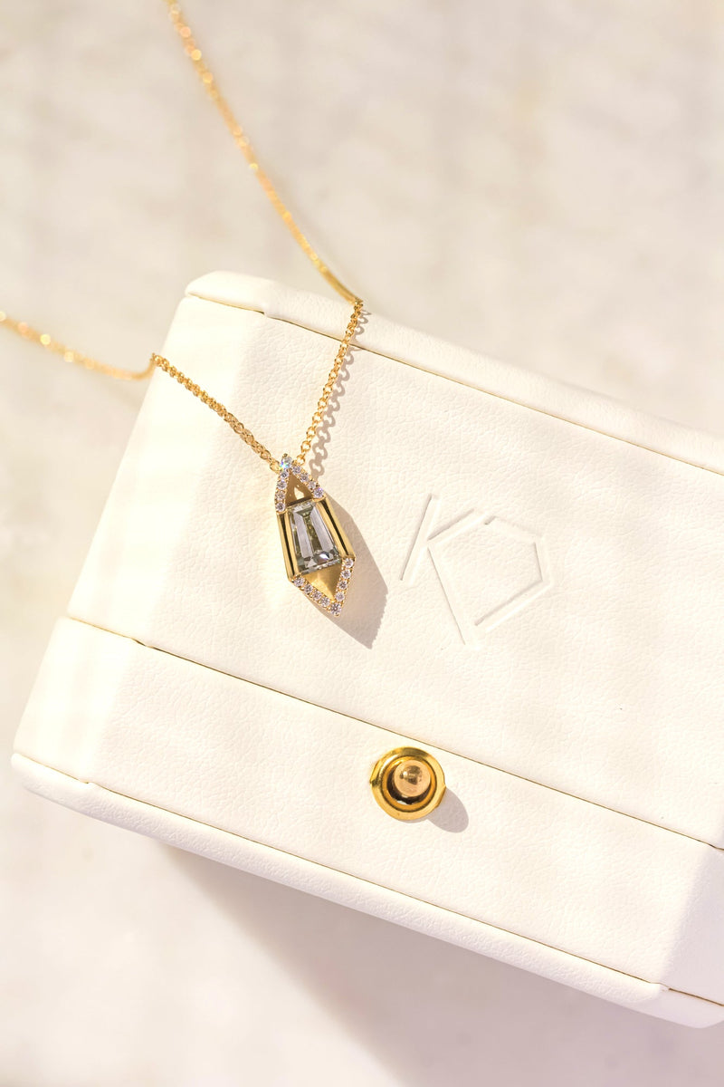Kobelli Baguette Diamond Necklace