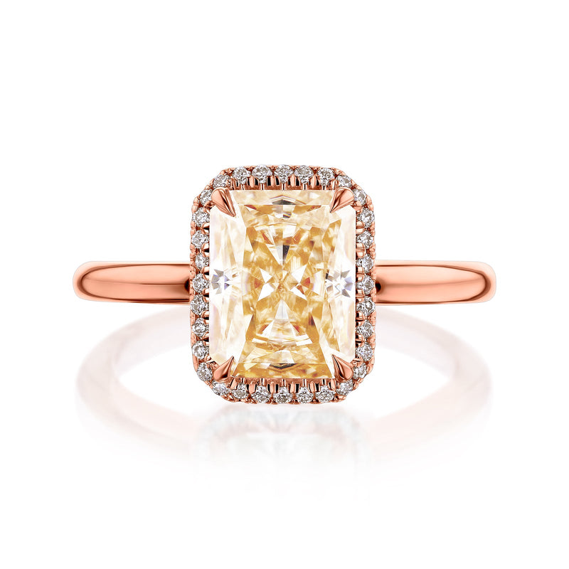 1.0 Carat. Yellow Color, Natural Diamond Engagement Rings. – VK. Diamonds