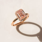 3,23 ct.tw rosafarbener Diamantring (IGI)