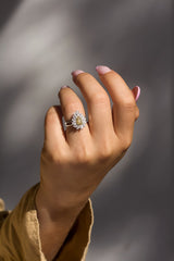 Kobelli Fancy Yellow Natural Diamond (Canary Diamond) Pæreslipt 18k forlovelsesring