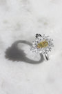 Kobelli Fancy Yellow Natural Diamond (Canary Diamond) Pear-cut 18k Engagement Ring