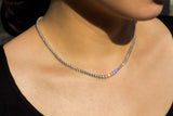 Kobelli Baguette-Diamant-Halskette