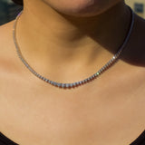Kobelli Baguette-Diamant-Halskette