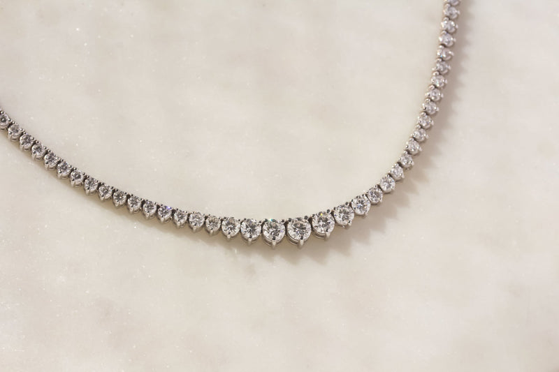 36 Inch never flip 10 carat diamond tennis necklace | Van Atkins Jewelers |  New Albany, MS