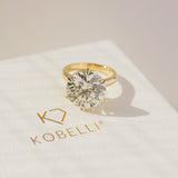 Anel de diamante genuíno Kobelli de 10,51 quilates