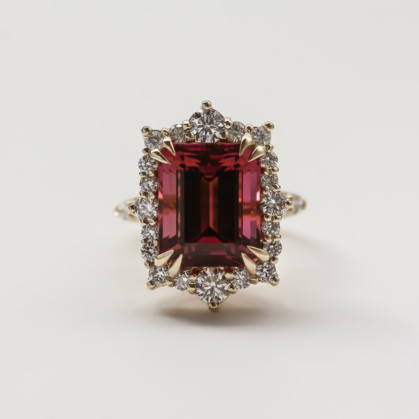 Kobelli Custom Tailored Tourmaline and Diamond Ring