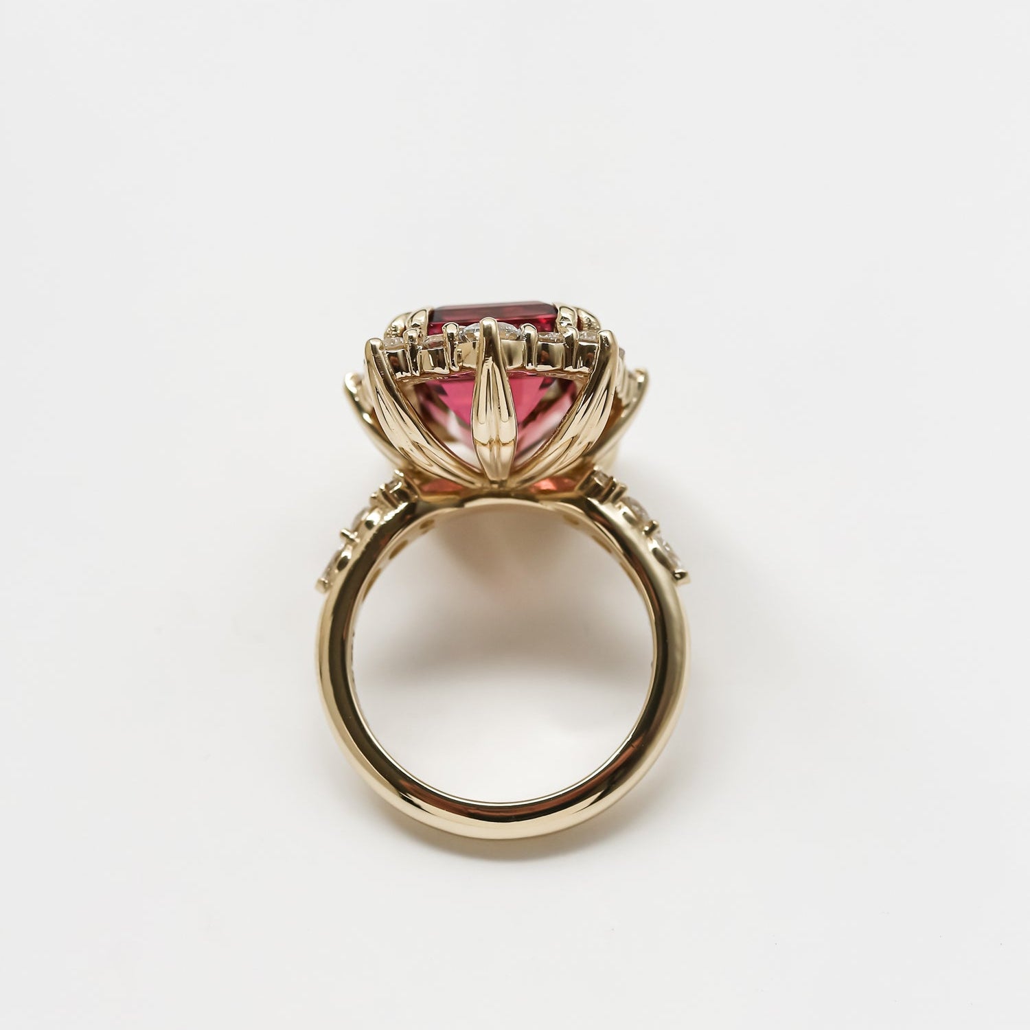 Kobelli Custom Tailored Tourmaline and Diamond Ring