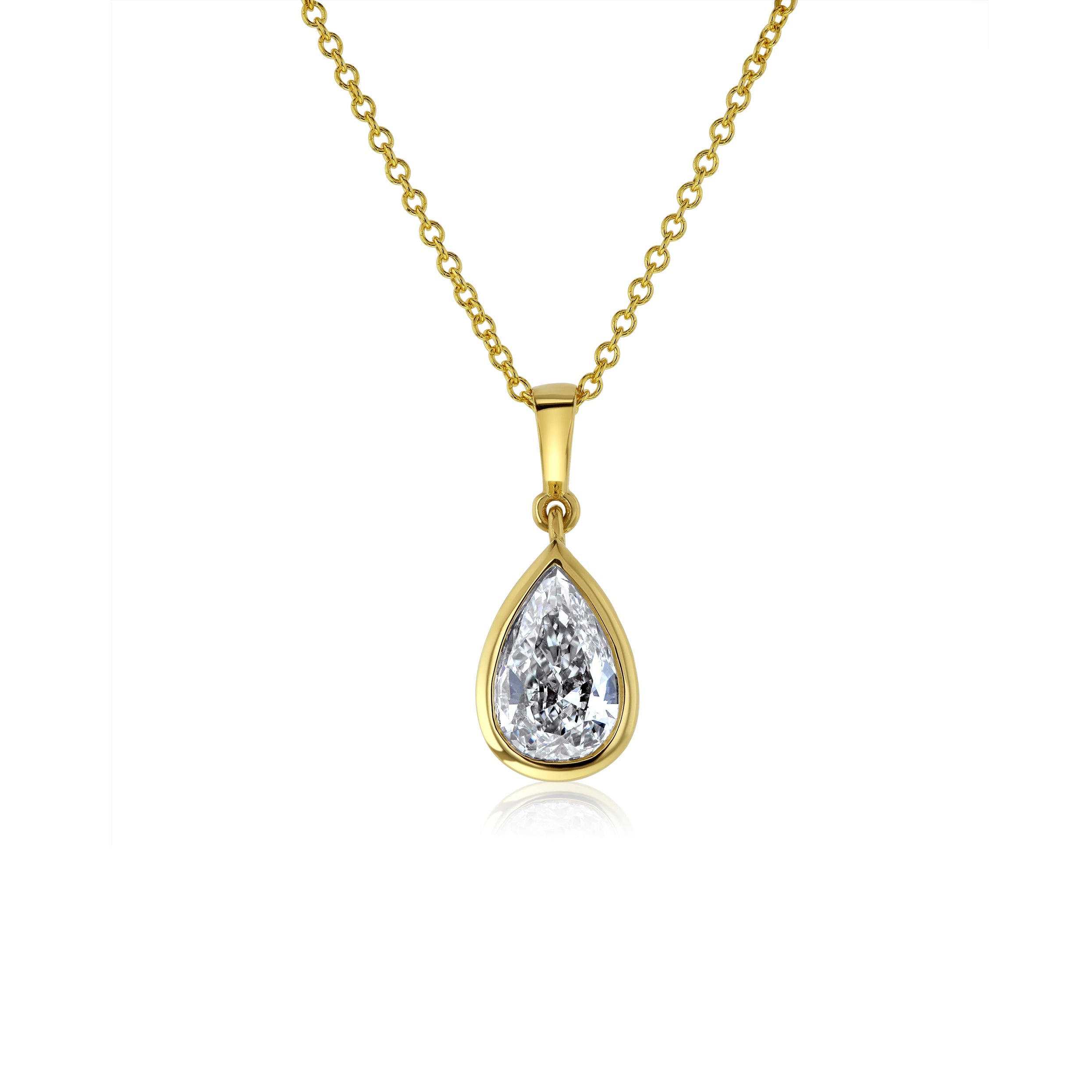 Kobelli Pear Diamond Necklace