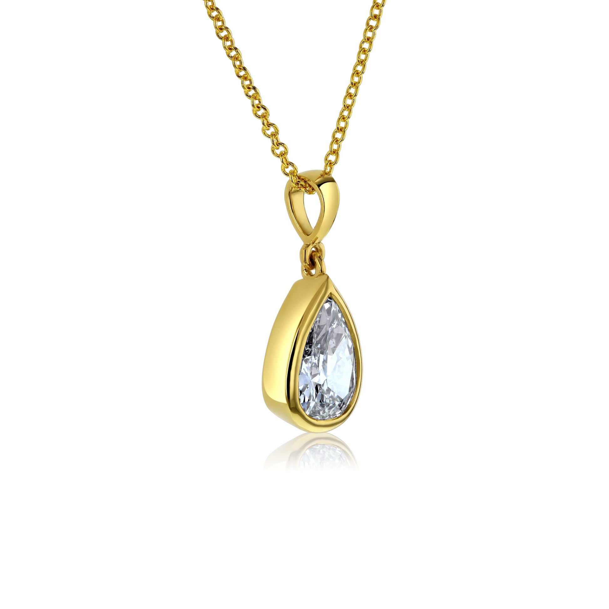 Kobelli Pear Diamond Necklace