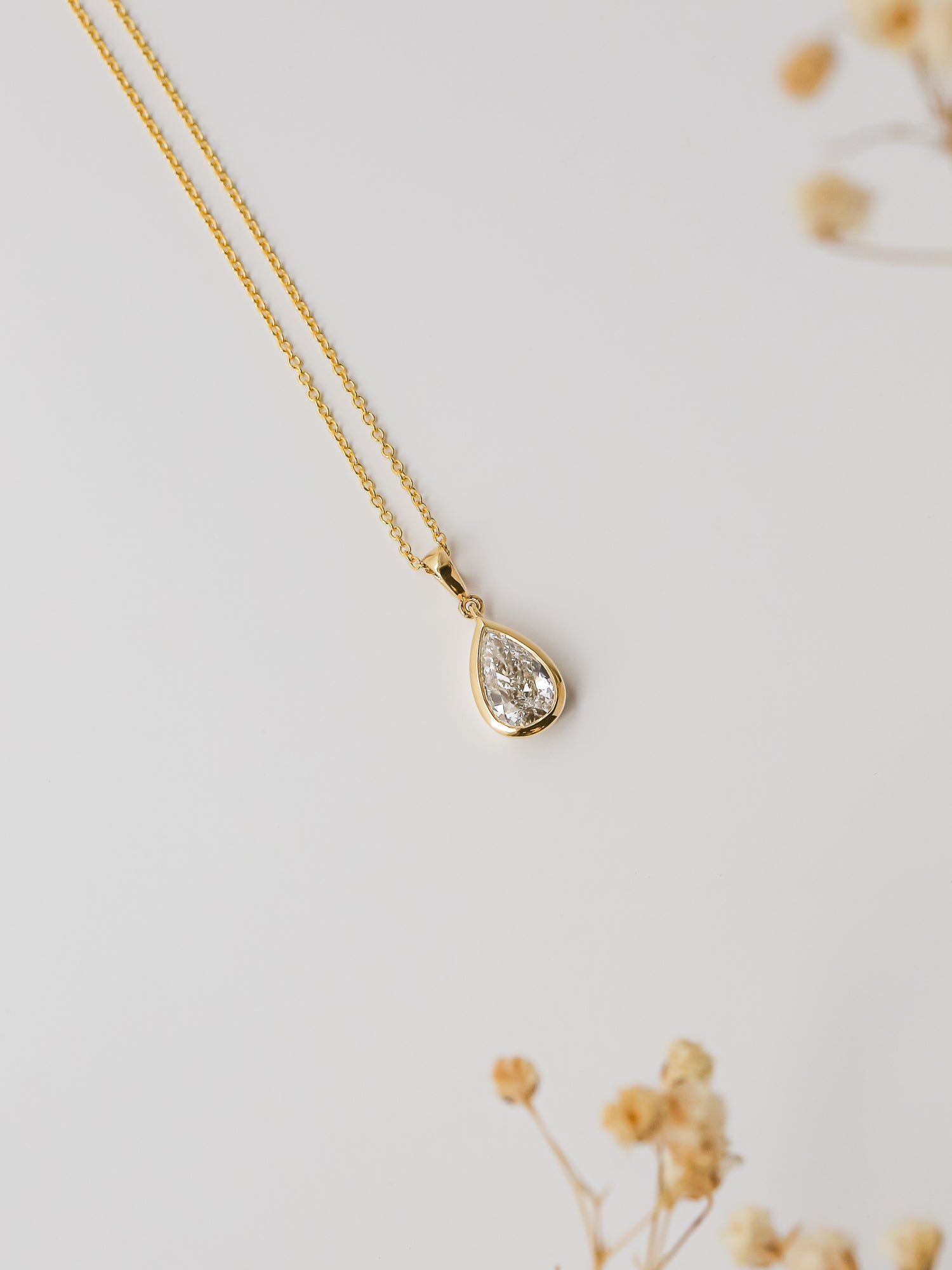 Kobelli Pear Diamond Necklace
