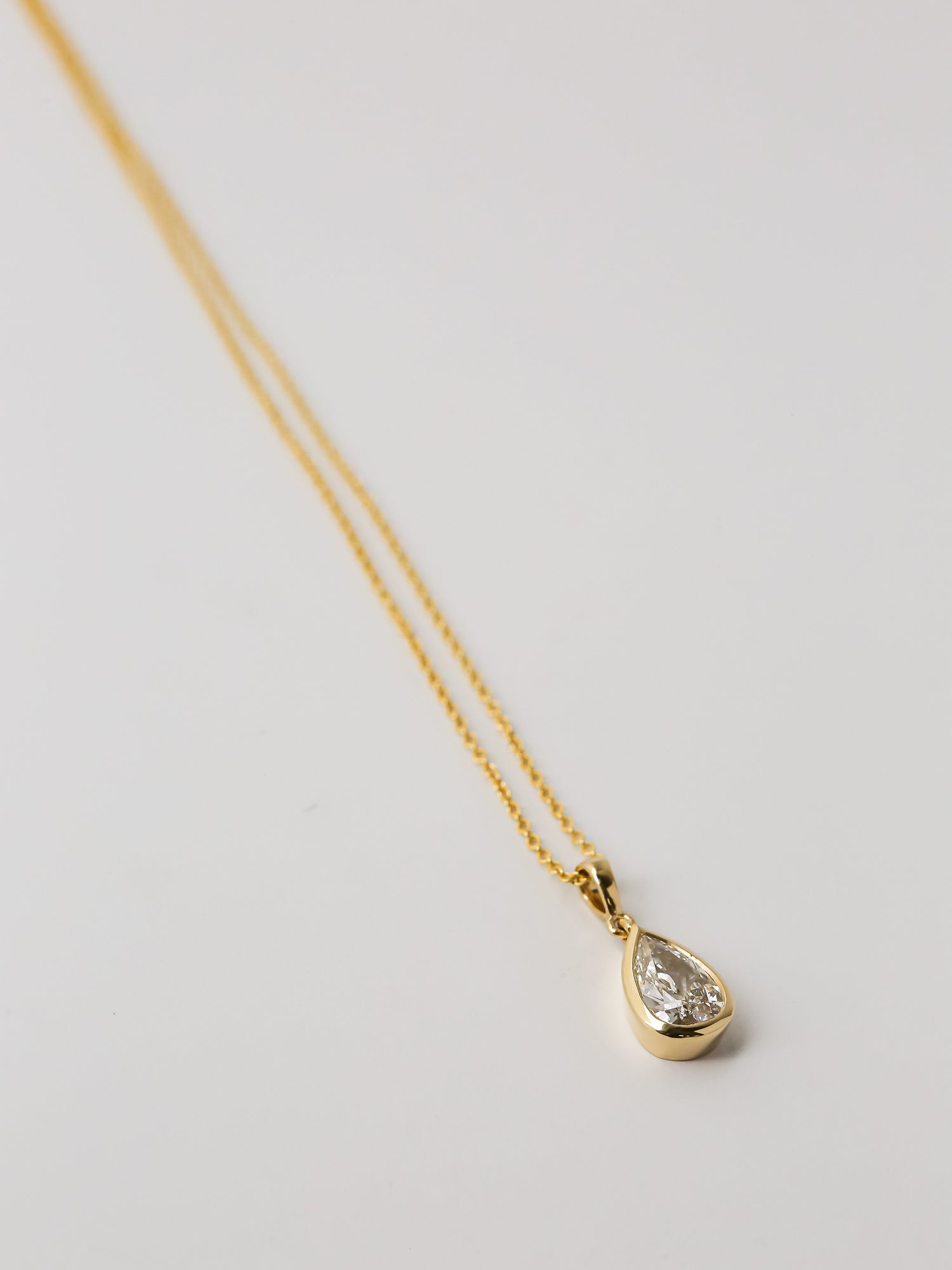 Kobelli Pear Diamond Necklace