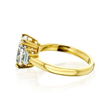 Kobelli Long Cushion Diamond Ring