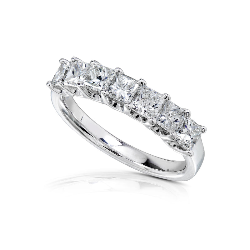 7-Stone Princess Diamond Ring
