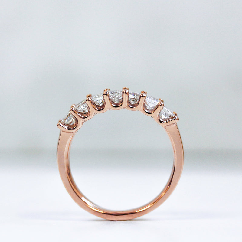 7-Stone Princess Diamond Ring