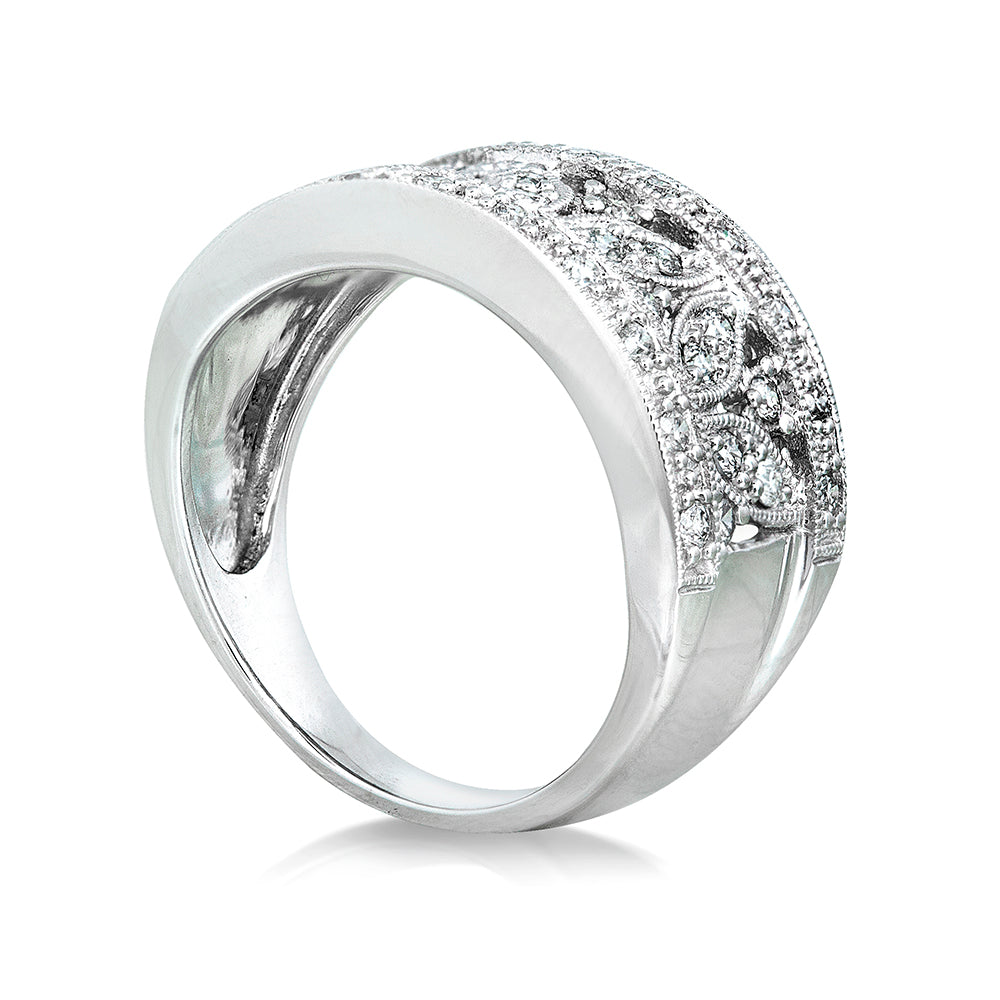 0.5 Carat Natural Diamond Wisteria Ring