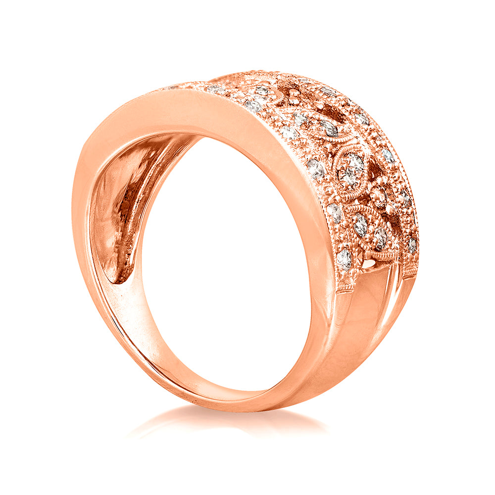 0.5 Carat Natural Diamond Wisteria Ring