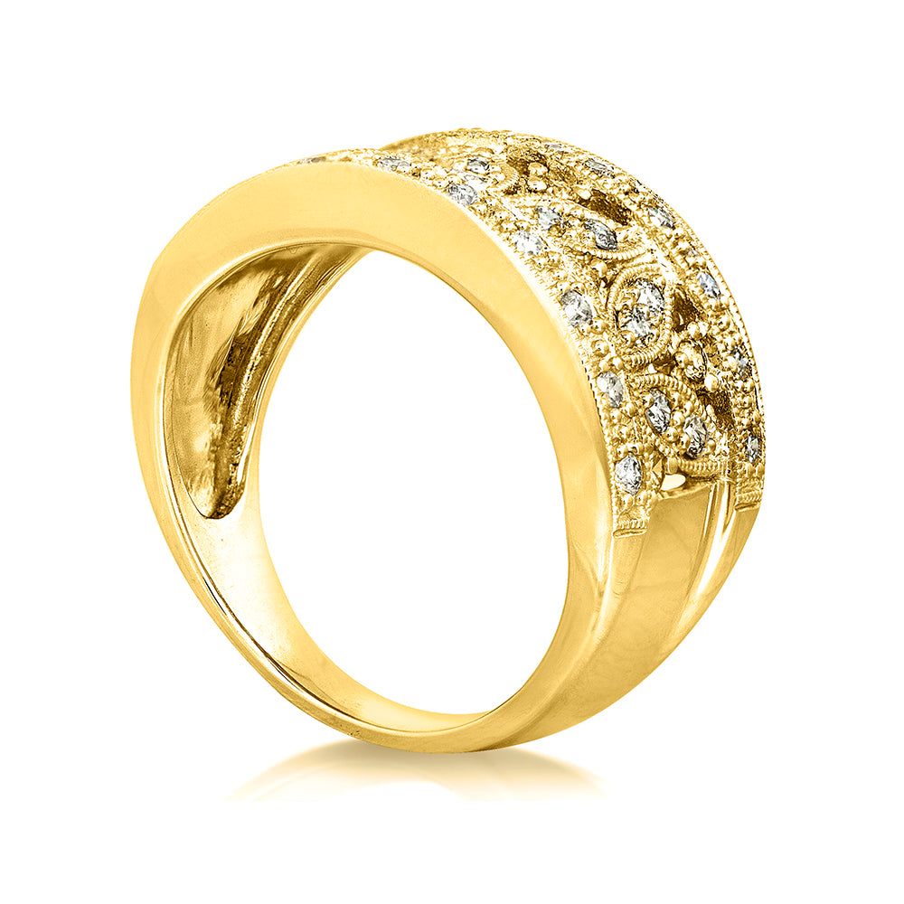 0.5 Carat Natural Diamond Wisteria Ring