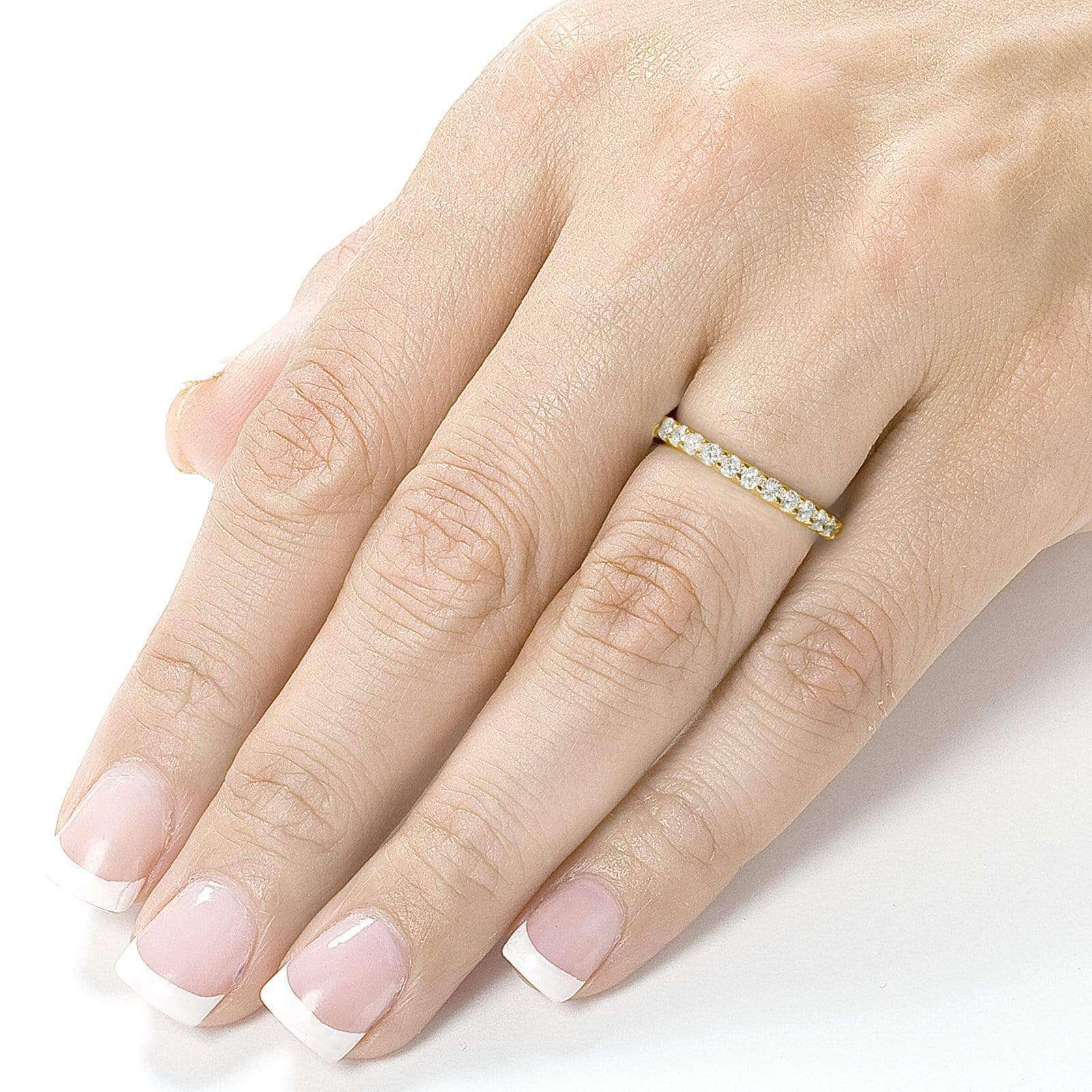 Kobelli 1ct Lab Grown Diamond Eternity Gold Band