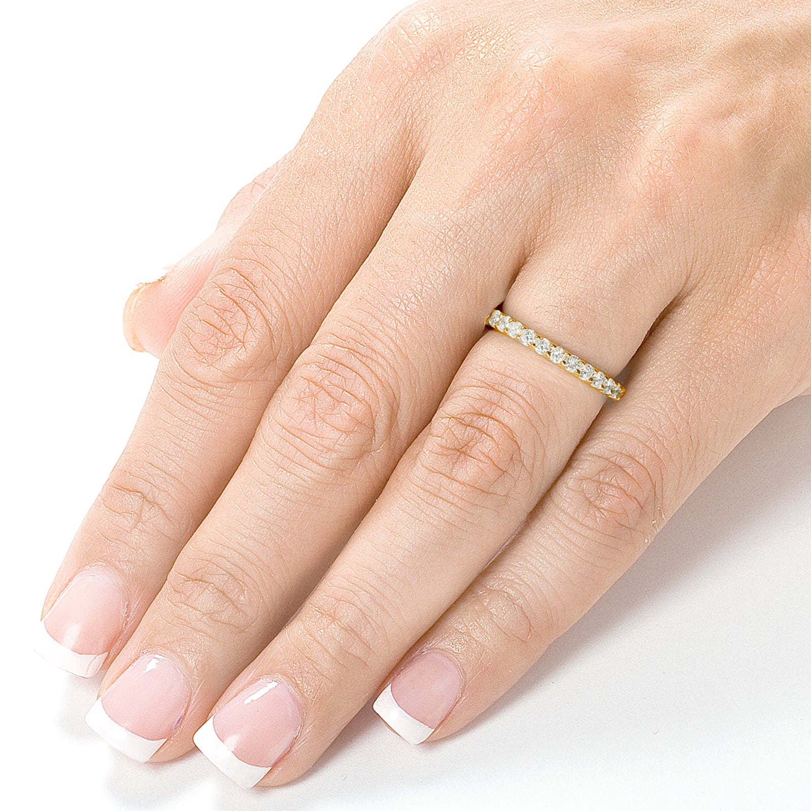 1 Carat Natural Diamond Eternity Ring