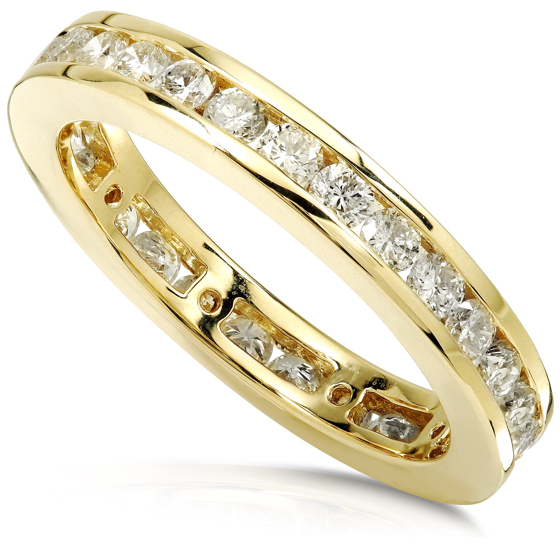 1 Carat Natural Diamond Channel Eternity Ring