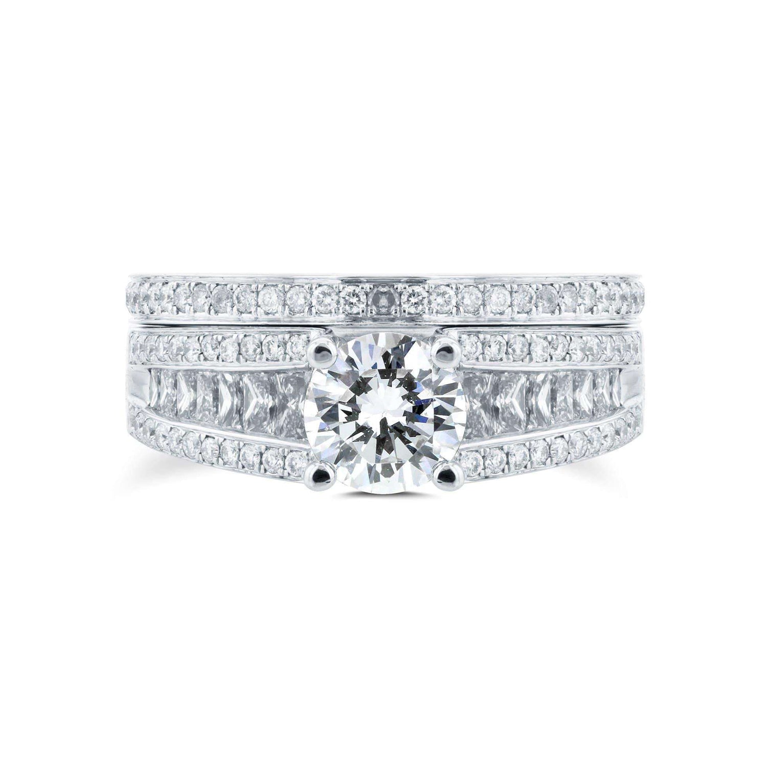 1.9 Carat Natural Diamond Jamie Bridal Set
