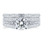 Kobelli Round and Princess Baguette Diamond Bridal Set 1 7/8 CTW in 14k White Gold
