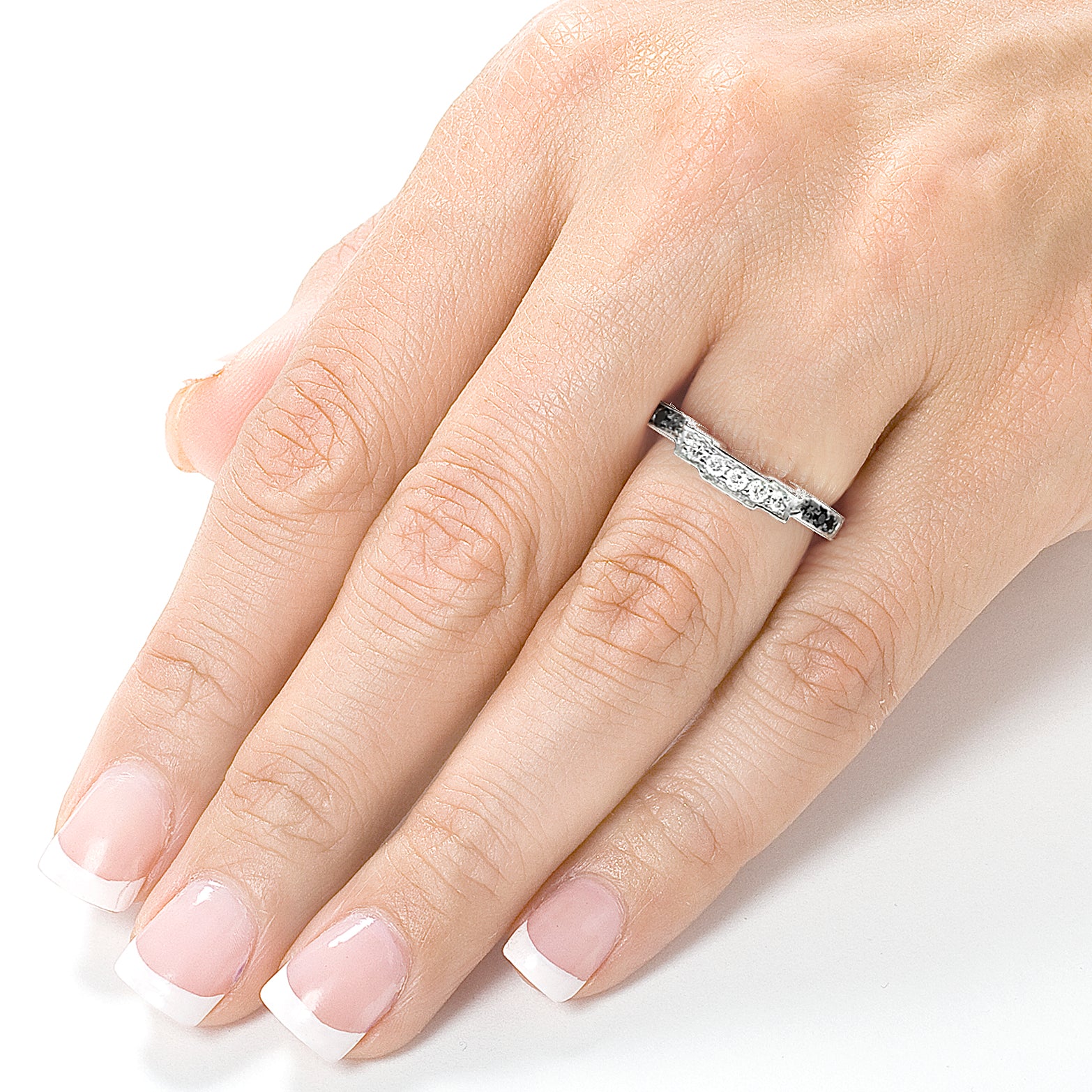 Black & White Natural Diamond Josephine Shadow Ring