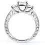Kobelli Diamond Three-Stone Engagement Ring 1 1/3 carats (ctw) in 14K White Gold