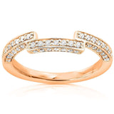 Aliança de casamento de diamante Kobelli 1/4 quilate (ctw) em ouro 14K 9974BAND/4.5R