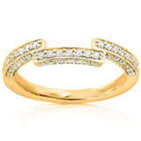 Aliança de casamento de diamante Kobelli 1/4 quilate (ctw) em ouro 14K 9974BAND/4,5Y