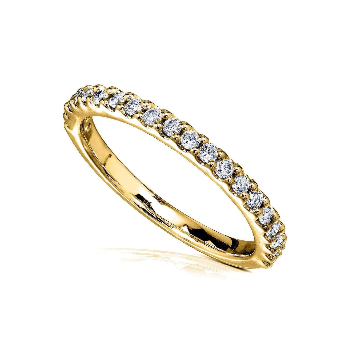0.25 Carat Lab Grown Diamond 2mm Half Eternity Lora Ring
