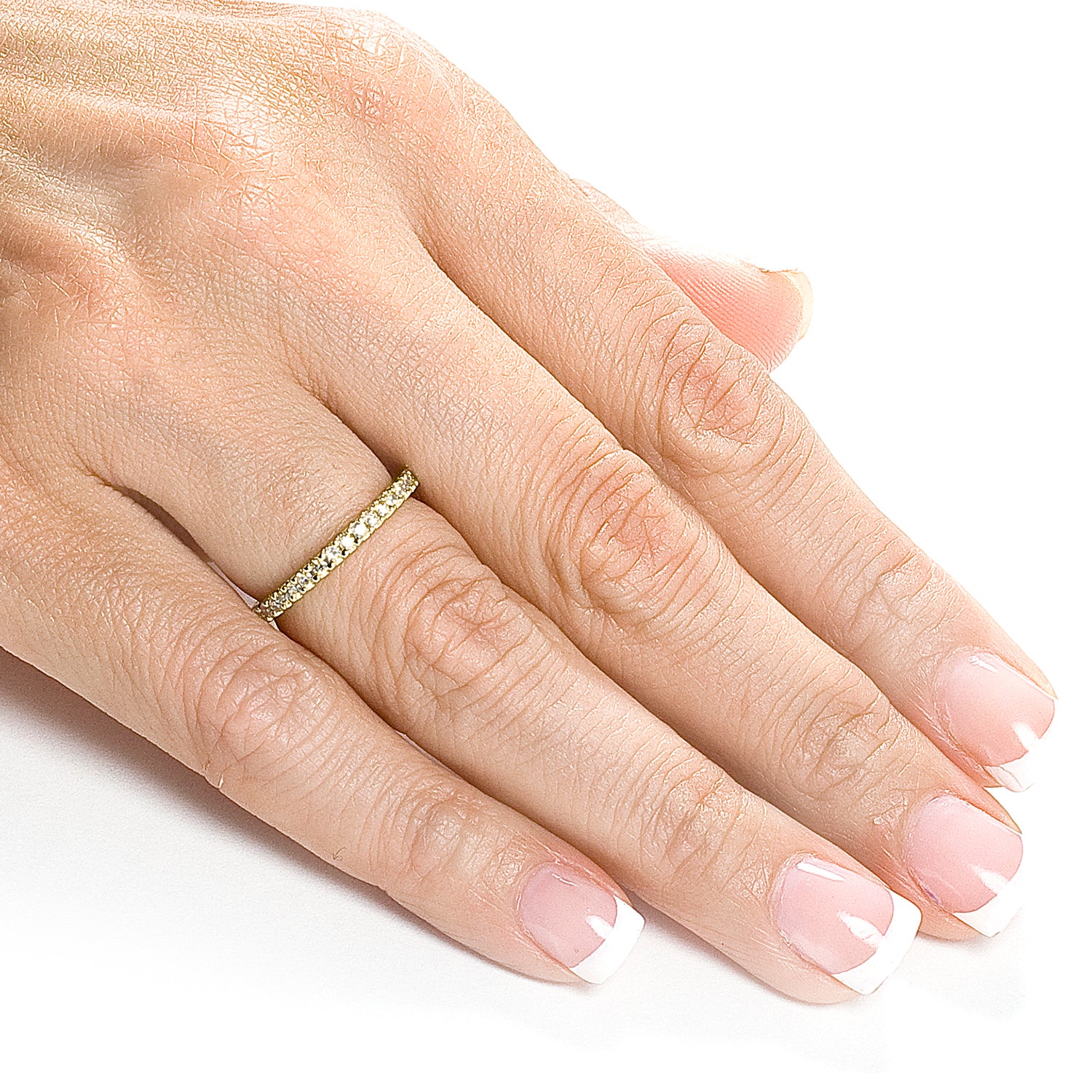 0.26 Carat Natural Diamond Half Eternity Lorna Ring