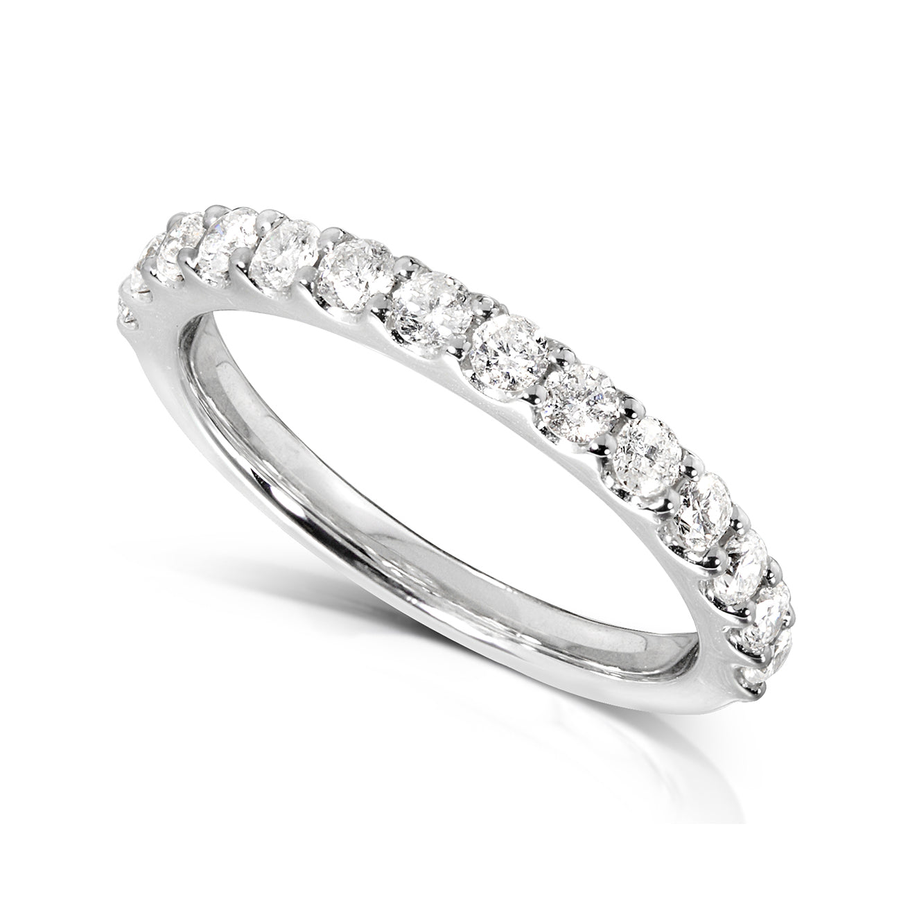 0.5 Carat Lab Grown Diamond 2.5mm Half Eternity Loren Ring