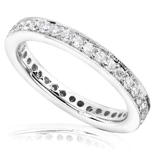 Kobelli Diamond Eternity Wedding Band 1/2 carat (ctw) in 14K White Gold