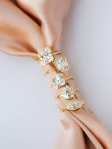 Kobelli Diamond Asscher-kuttet diamantring