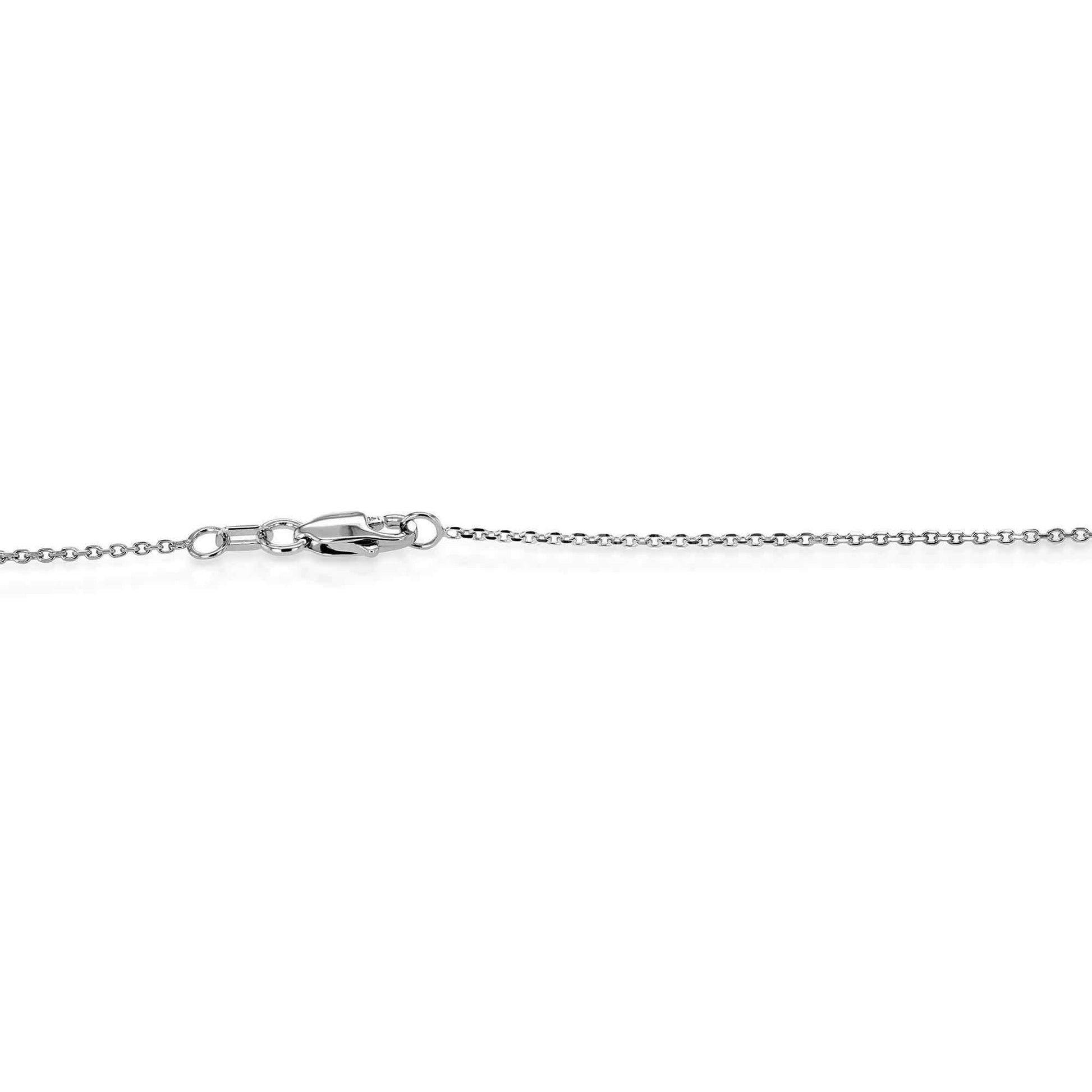 Kobelli Lab Grown Diamond Solitaire Bezel Gold Necklace