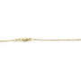 Kobelli Lab Grown Diamond Solitaire Bezel Gold Necklace