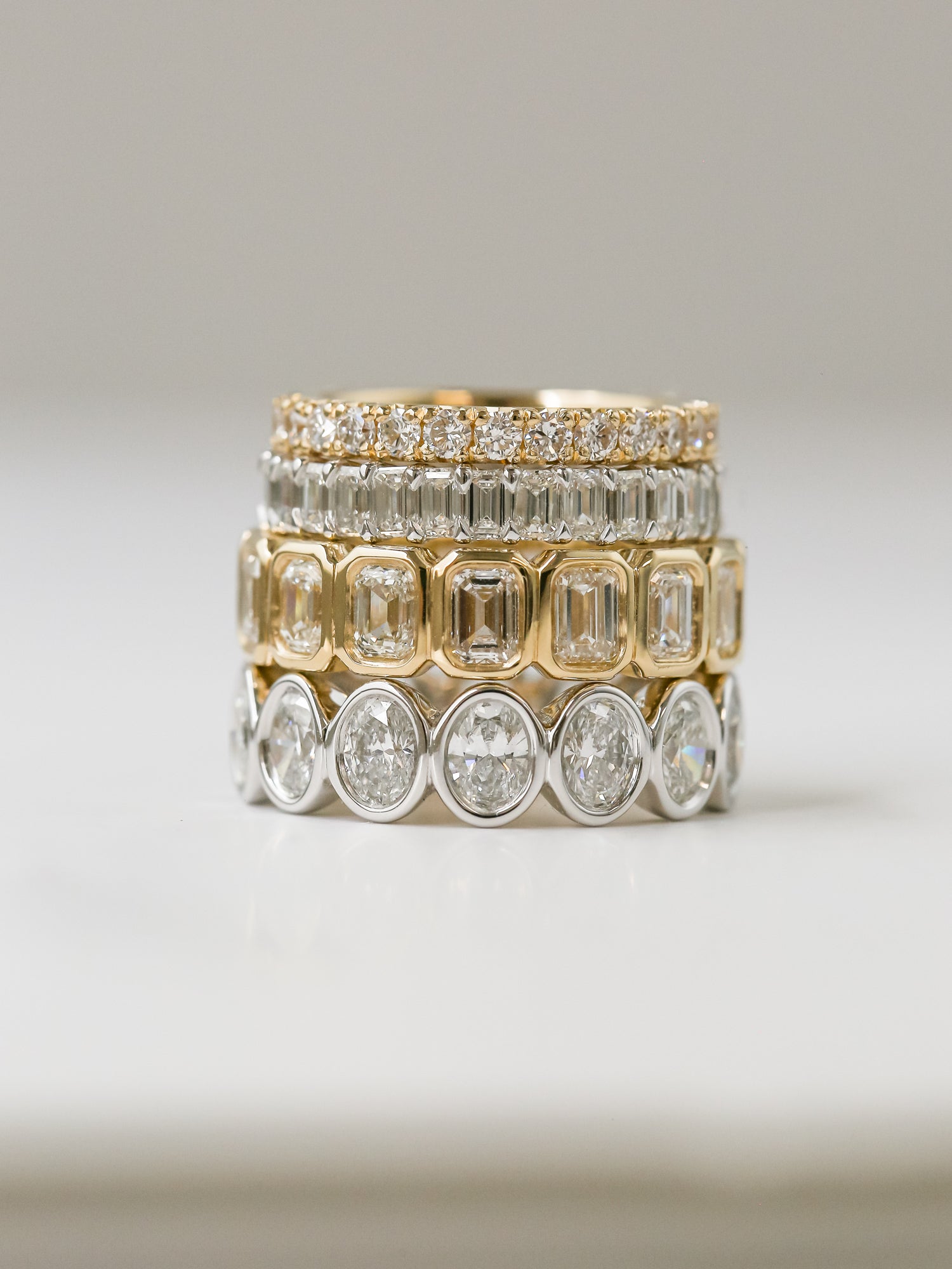 Kobelli Diamond Emerald-cut Diamond Eternity Band