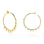 Kobelli Boho Disk Hoop Earrings