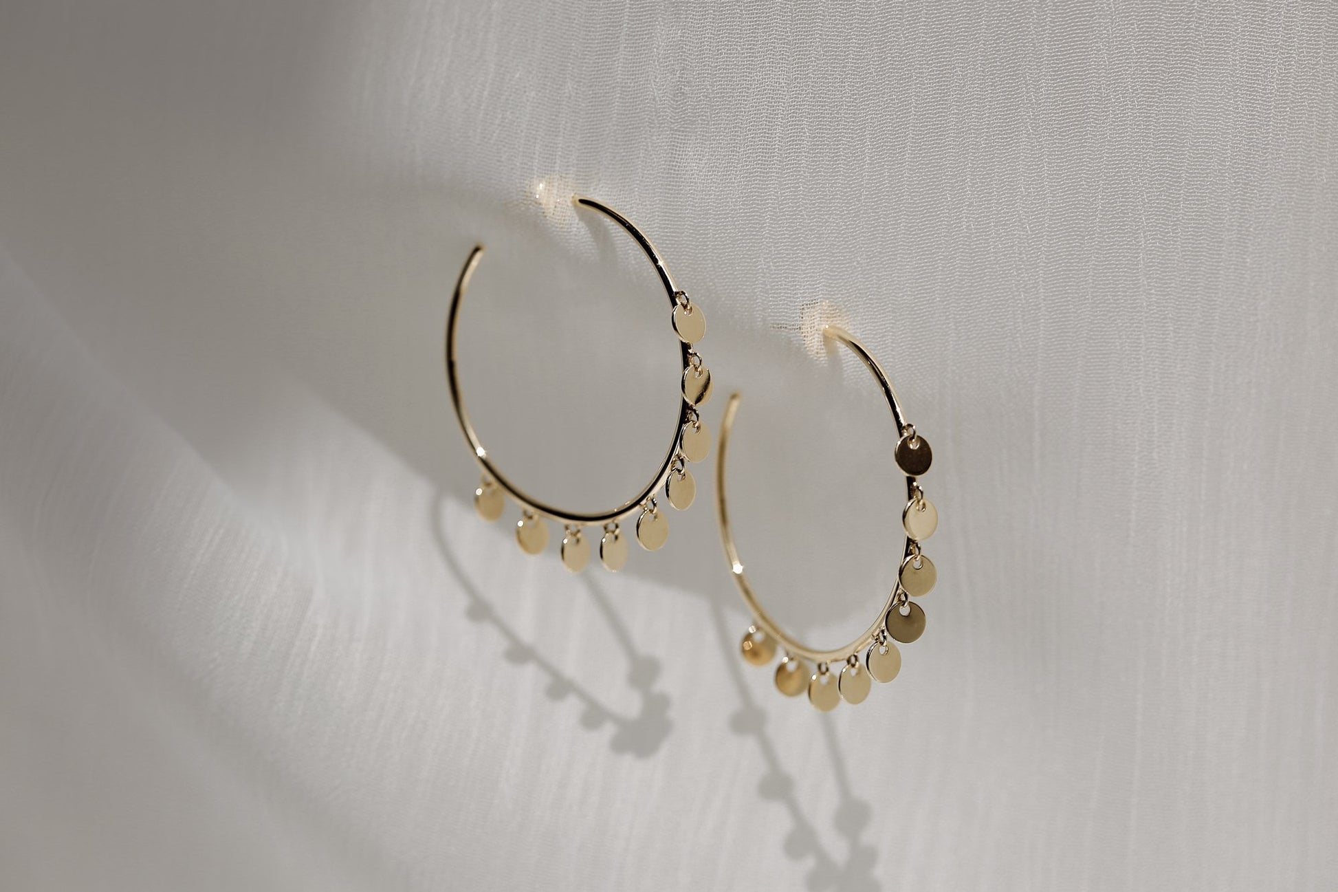Kobelli Boho Disk Hoop Earrings