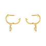 Kobelli Diamond Pendant Hoop Earrings
