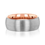Kobelli 8mm Gun Metal Brushed Finish Men's Band