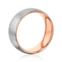 Kobelli 8mm Gun Metal Brushed Finish Men's Band