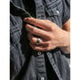 Kobelli 8mm Gun Metal Brushed Finish Men's Band