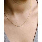 Kobelli „Mama“-Halskette aus massivem 14-karätigem Gold